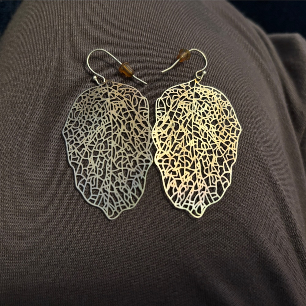 Gold Leaf Earrings